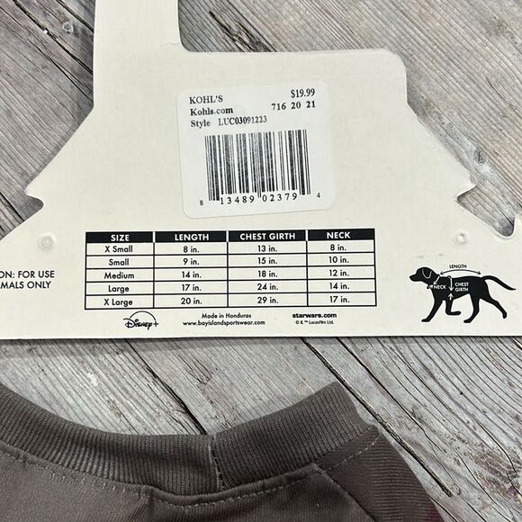 Star Wars Mandalorian Dog Shirt - M - NWT - Picture 6 of 7